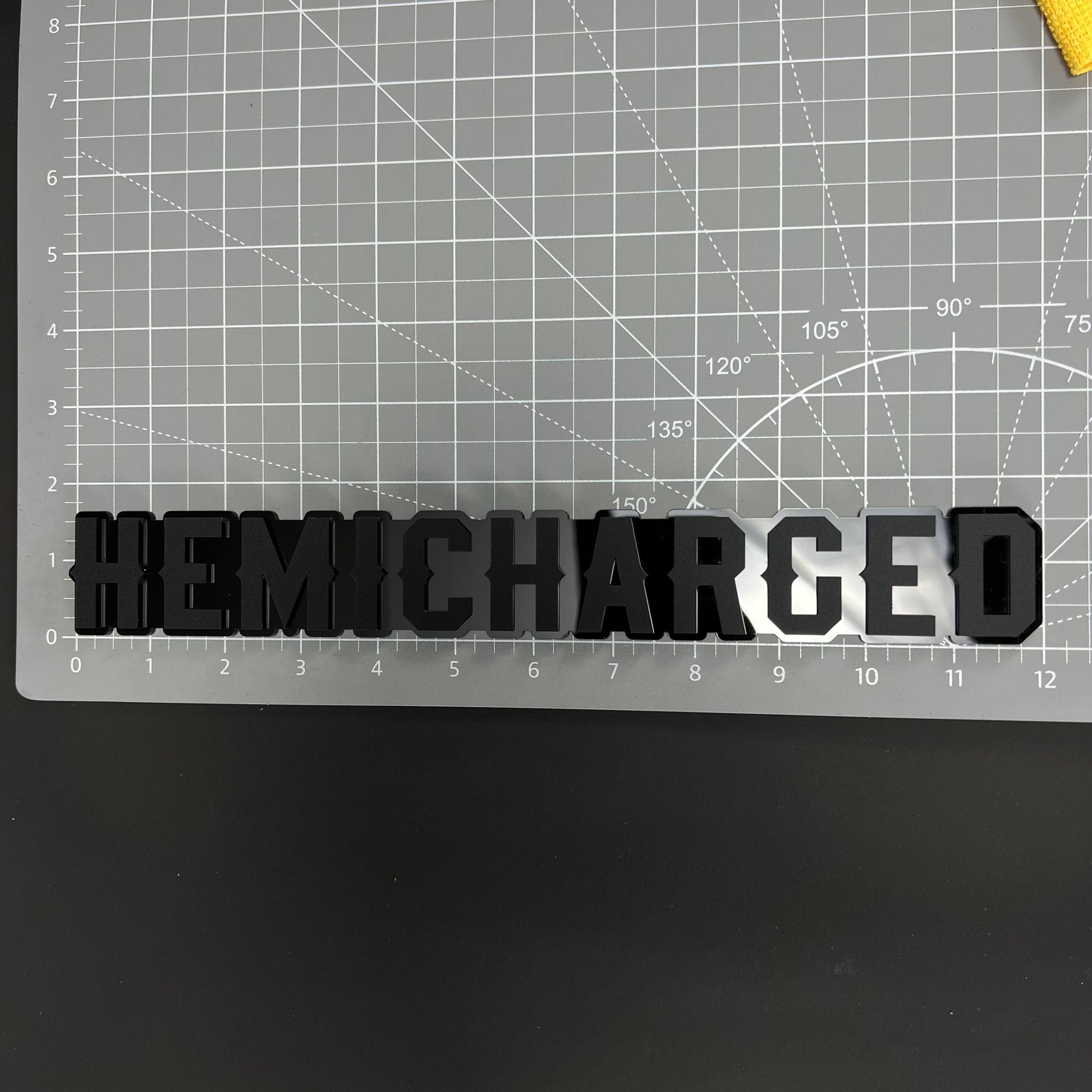 1PC HEMICHARGED 3D Acrylic Badge - Car Truck Emblem Fender Sticker