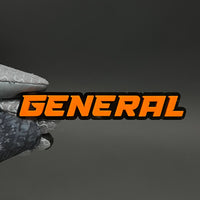 1PC GENERAL 3D Acrylic Badge - Car Truck Emblem Fender Tailgate Trunk Sticker