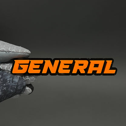 1PC GENERAL 3D Acrylic Badge - Car Truck Emblem Fender Tailgate Trunk Sticker