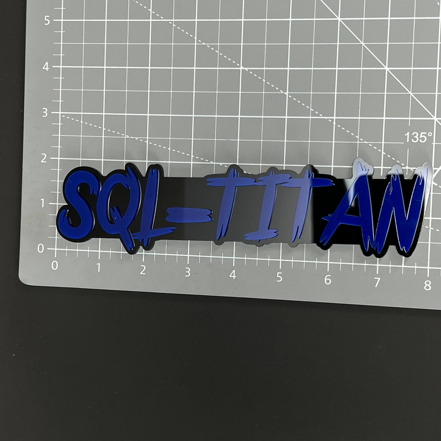1PC SQL-TITAN 3D Acrylic Badge - Car Truck Emblem Fender Tailgate Trunk Sticker