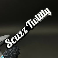 1PC Scuzz Twittly 3D Acrylic Badge - Car Truck Emblem Fender Sticker