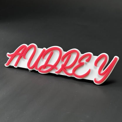 1PC AUDREY 3D Acrylic Badge - Car Truck Emblem Fender Tailgate Trunk Sticker