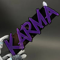 1PC KARMA 3D Acrylic Badge - Car Truck Emblem Fender Tailgate Trunk Sticker