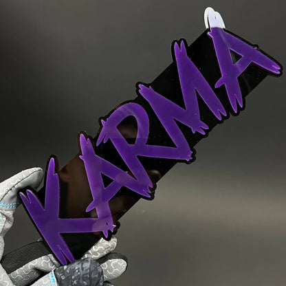 1PC KARMA 3D Acrylic Badge - Car Truck Emblem Fender Tailgate Trunk Sticker