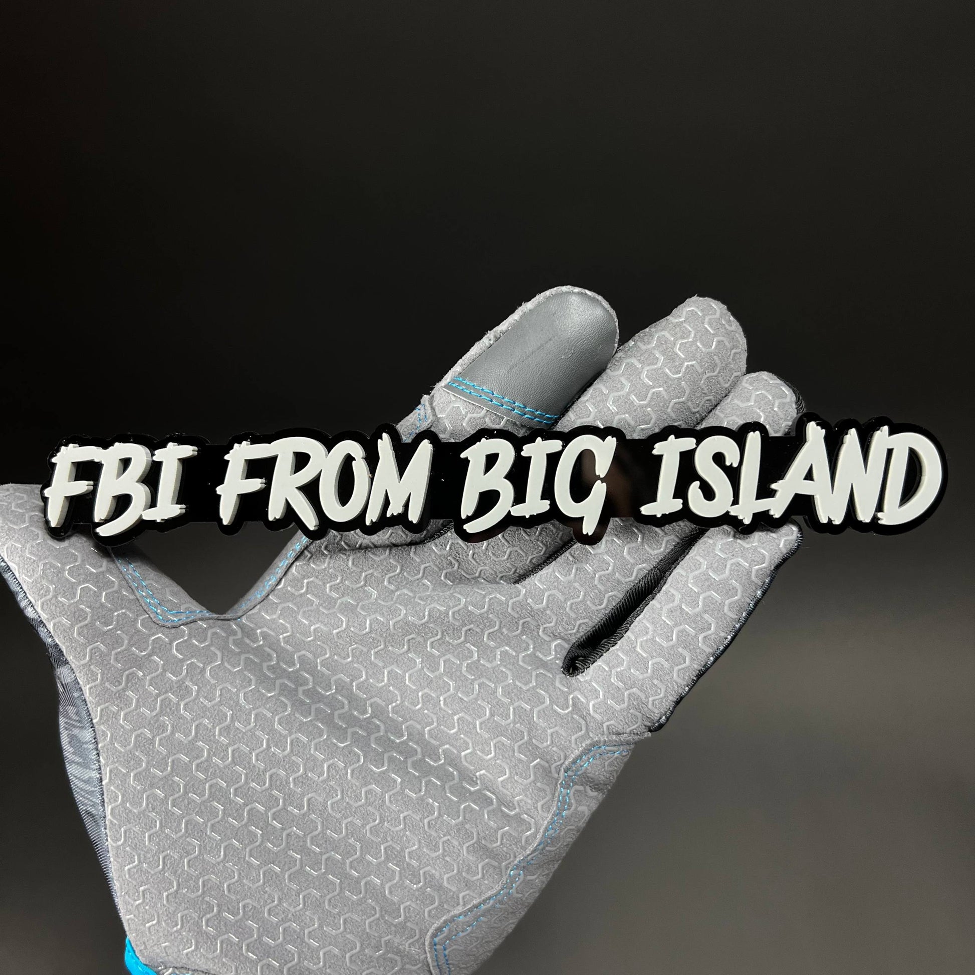 1PC FBI FROM BIG ISLAND 3D Acrylic Badge - Car Truck Emblem Fender Sticker