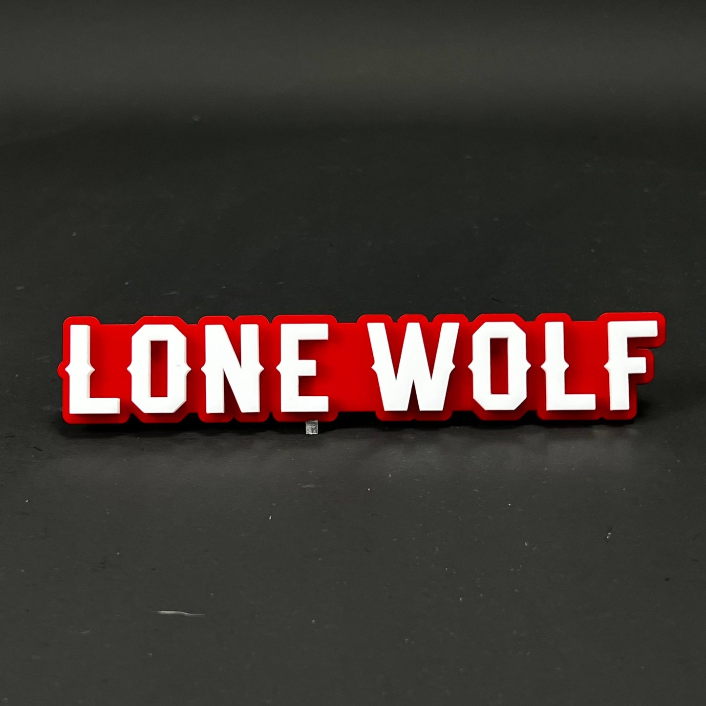 1PC LONE WOLF 3D Acrylic Badge - Car Truck Emblem Fender Tailgate Trunk Sticker