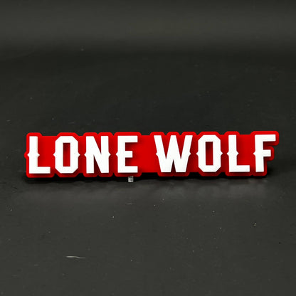 1PC LONE WOLF 3D Acrylic Badge - Car Truck Emblem Fender Tailgate Trunk Sticker