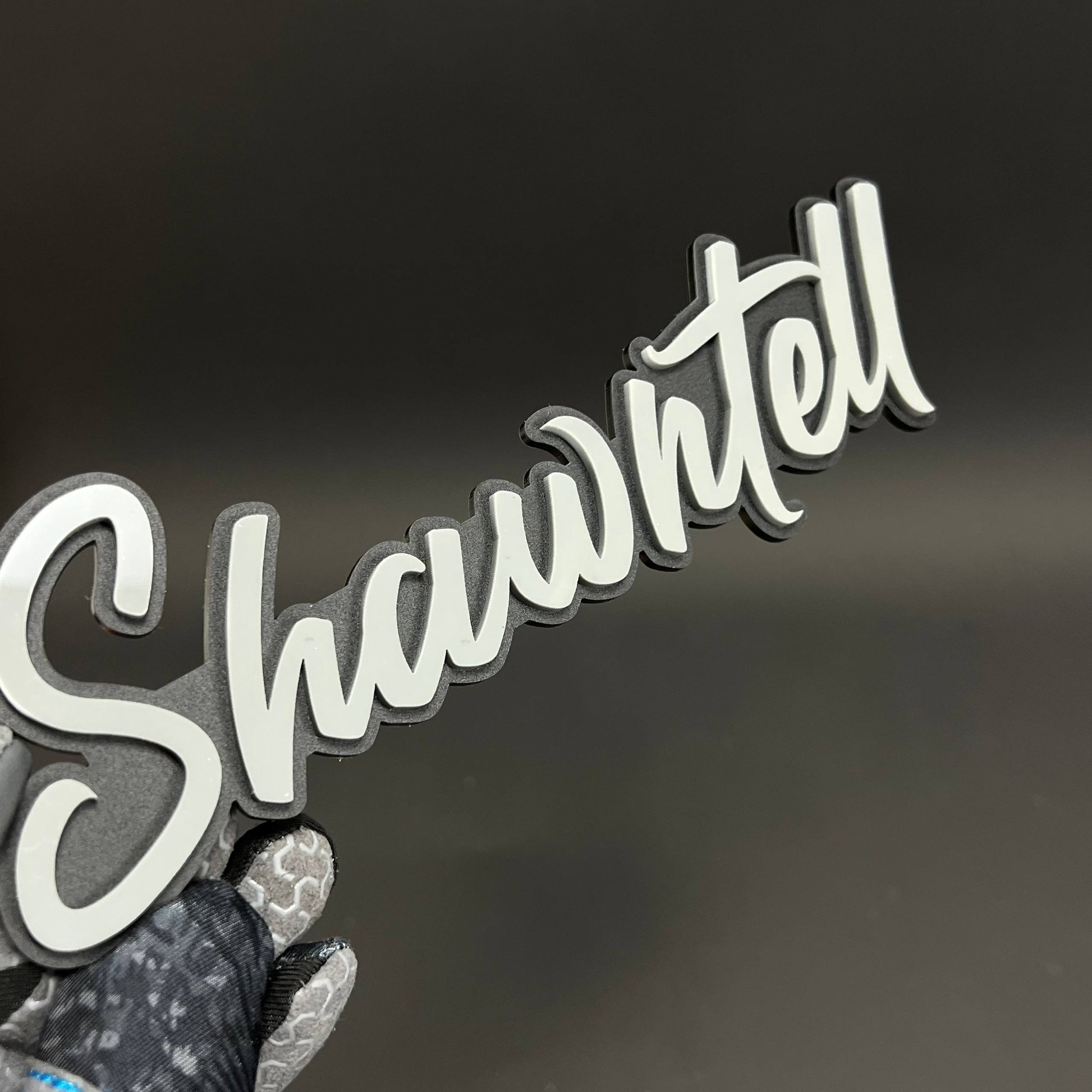 1PC Shawntell 3D Acrylic Badge - Car Truck Emblem Fender Tailgate Trunk Sticker