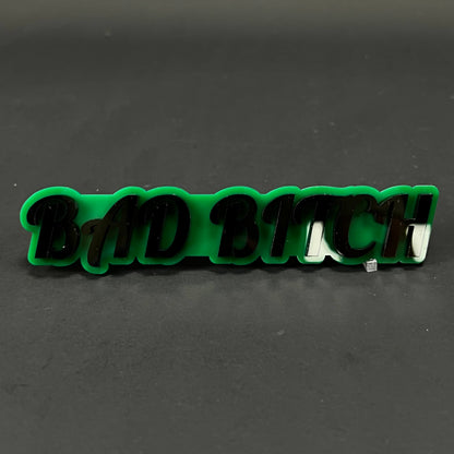 1PC BAD BITCH 3D Acrylic Badge - Car Truck Emblem Fender Tailgate Trunk Sticker