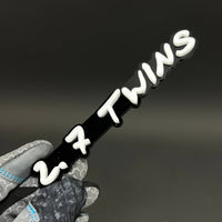 1PC 2.7 TWINS 3D Acrylic Badge - Car Truck Emblem Fender Tailgate Trunk Sticker