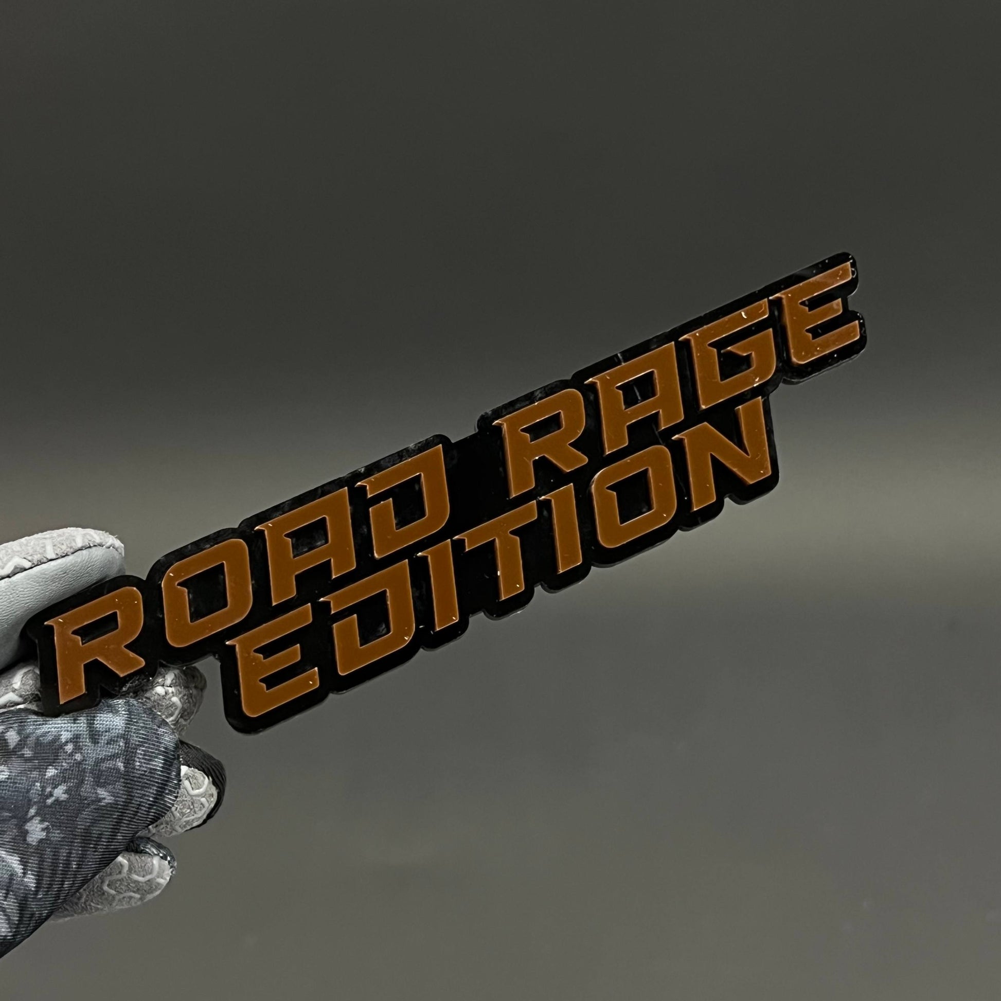 1PC ROAD RAGE EDITION 3D Acrylic Badge - Car Truck Emblem Fender Sticker