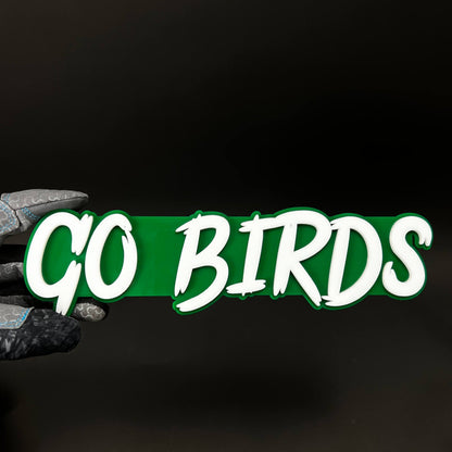 1PC GO BIRDS 3D Acrylic Badge - Car Truck Emblem Fender Tailgate Trunk Sticker