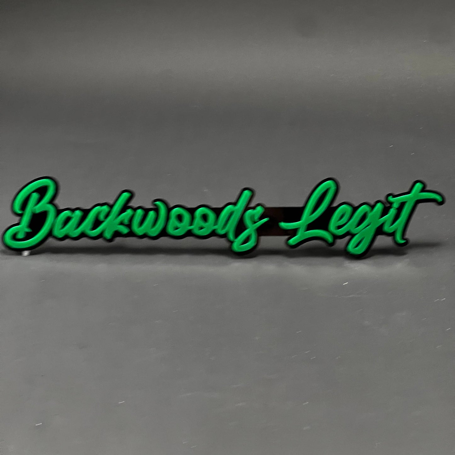 1PC Backwoods Legit 3D Acrylic Badge - Car Truck Emblem Fender Sticker