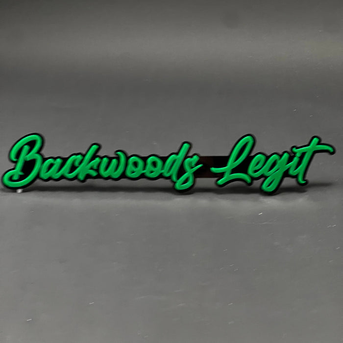 1PC Backwoods Legit 3D Acrylic Badge - Car Truck Emblem Fender Sticker