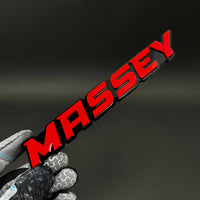 1PC MASSEY 3D Acrylic Badge - Car Truck Emblem Fender Tailgate Trunk Sticker