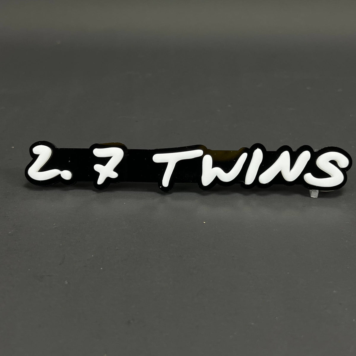 1PC 2.7 TWINS 3D Acrylic Badge - Car Truck Emblem Fender Tailgate Trunk Sticker