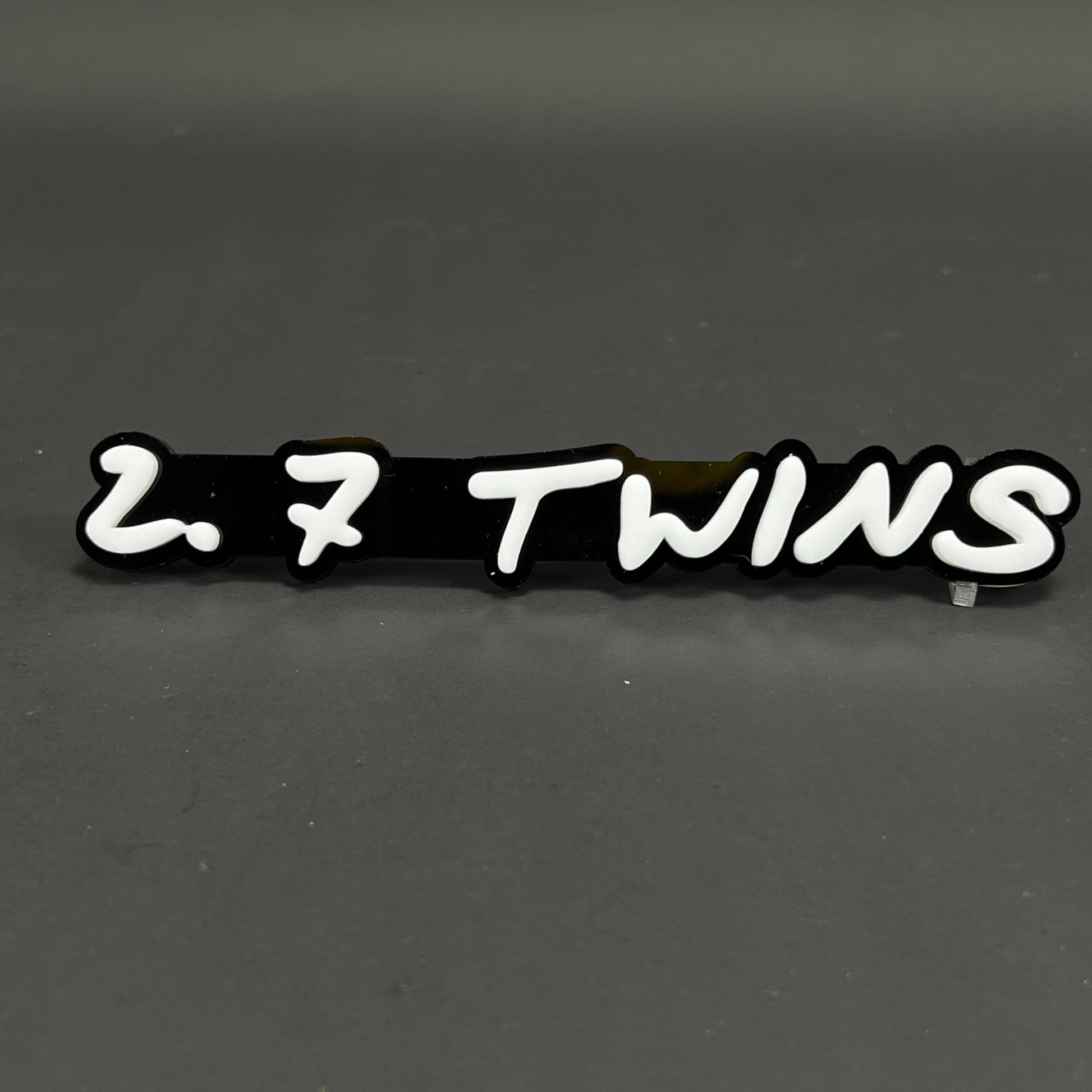 1PC 2.7 TWINS 3D Acrylic Badge - Car Truck Emblem Fender Tailgate Trunk Sticker