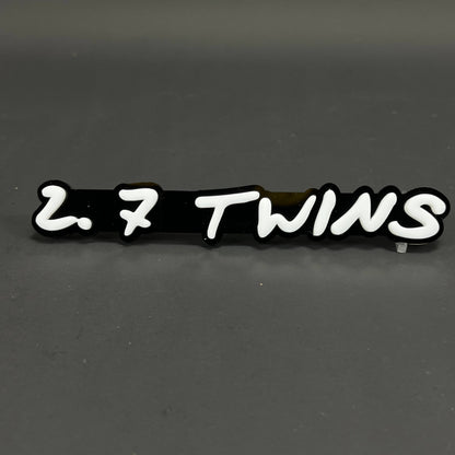 1PC 2.7 TWINS 3D Acrylic Badge - Car Truck Emblem Fender Tailgate Trunk Sticker