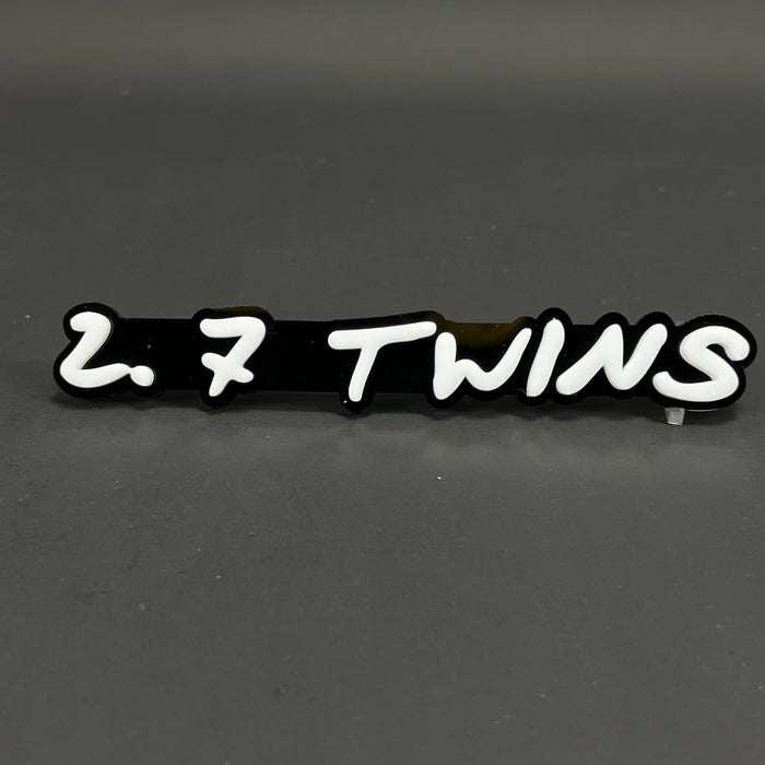 1PC 2.7 TWINS 3D Acrylic Badge - Car Truck Emblem Fender Tailgate Trunk Sticker