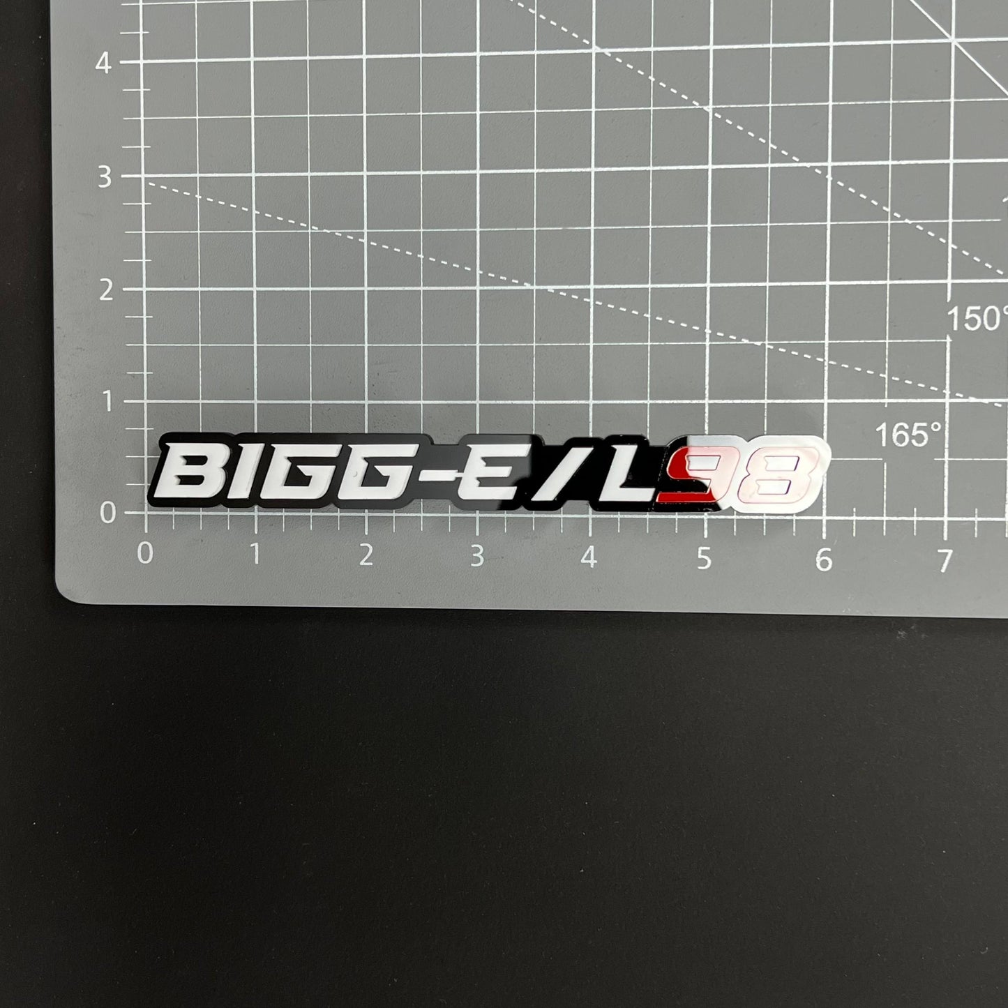 1PC BIGG-E / L98 3D Acrylic Badge - Car Truck Emblem Fender Sticker