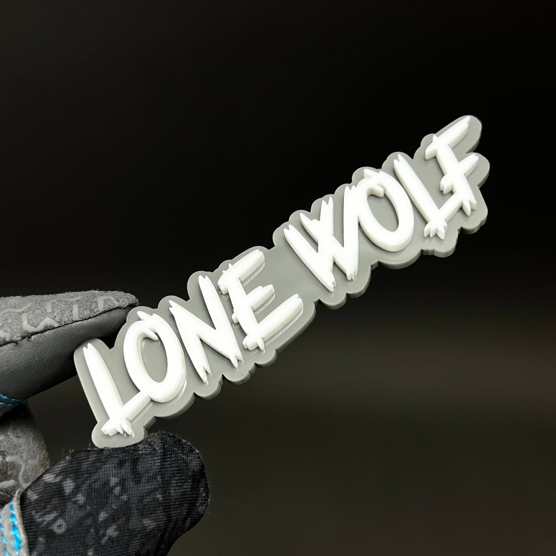 1PC LONE WOLF 3D Acrylic Badge - Car Truck Emblem Fender Tailgate Trunk Sticker