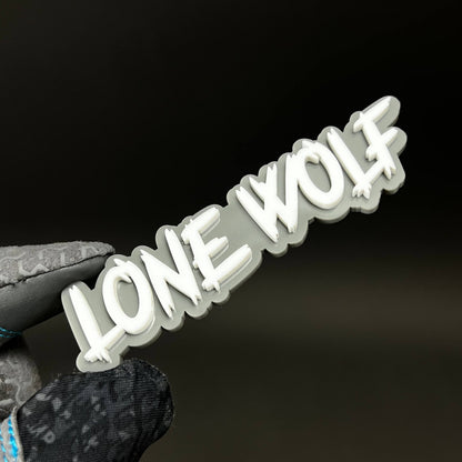 1PC LONE WOLF 3D Acrylic Badge - Car Truck Emblem Fender Tailgate Trunk Sticker