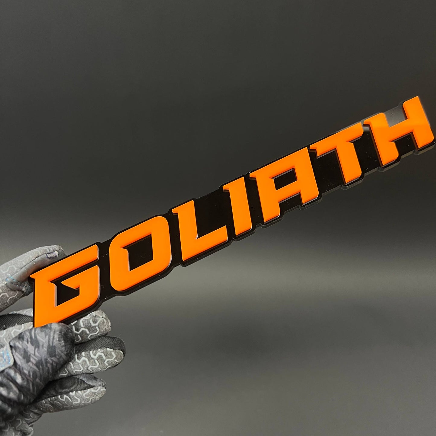 1PC GOLIATH 3D Acrylic Badge - Car Truck Emblem Fender Tailgate Trunk Sticker