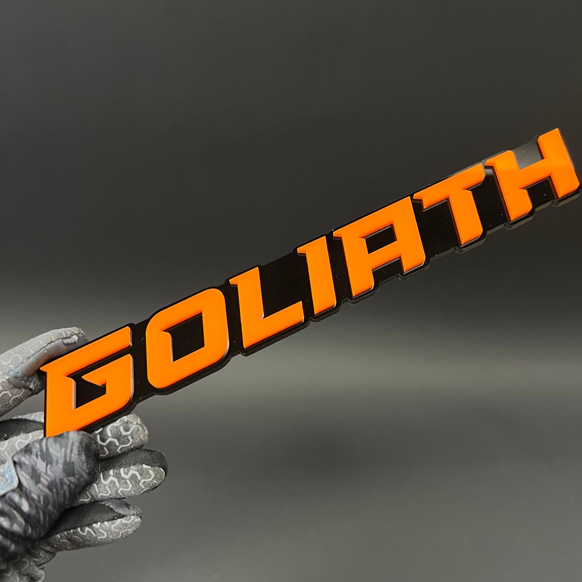 1PC GOLIATH 3D Acrylic Badge - Car Truck Emblem Fender Tailgate Trunk Sticker
