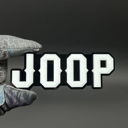 1PC JOOP 3D Acrylic Badge - Car Truck Emblem Fender Tailgate Trunk Sticker