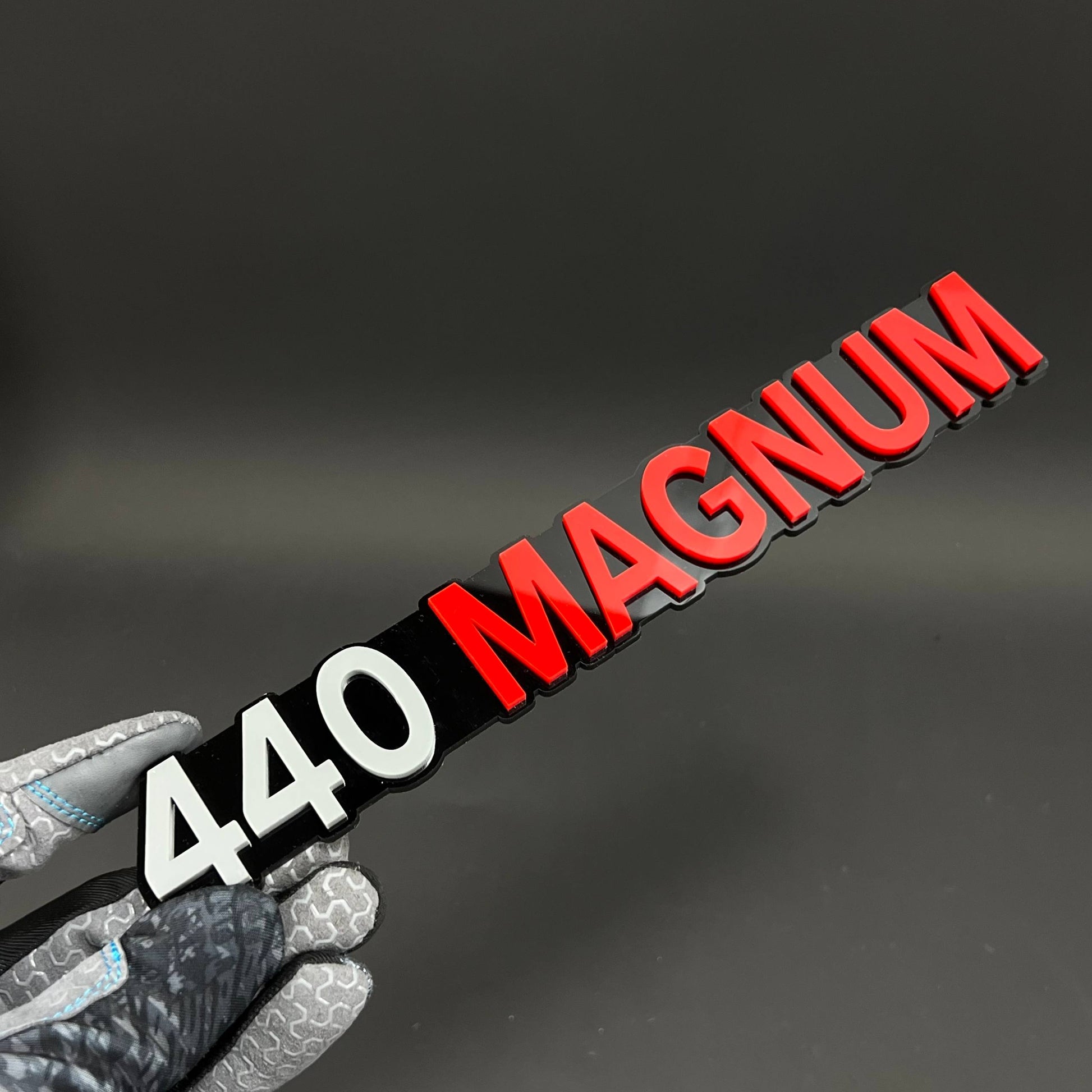 1PC 440 MAGNUM 3D Acrylic Badge - Car Truck Emblem Fender Tailgate Trunk Sticker