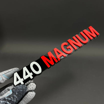 1PC 440 MAGNUM 3D Acrylic Badge - Car Truck Emblem Fender Tailgate Trunk Sticker
