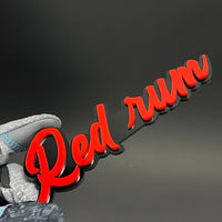 1PC Red rum 3D Acrylic Badge - Car Truck Emblem Fender Tailgate Trunk Sticker