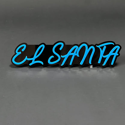 1PC EL SANTA 3D Acrylic Badge - Car Truck Emblem Fender Tailgate Trunk Sticker