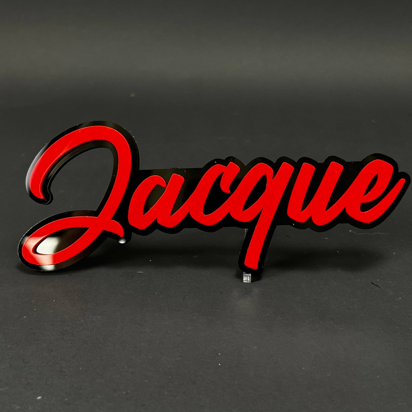 1PC Jacque 3D Acrylic Badge - Car Truck Emblem Fender Tailgate Trunk Sticker