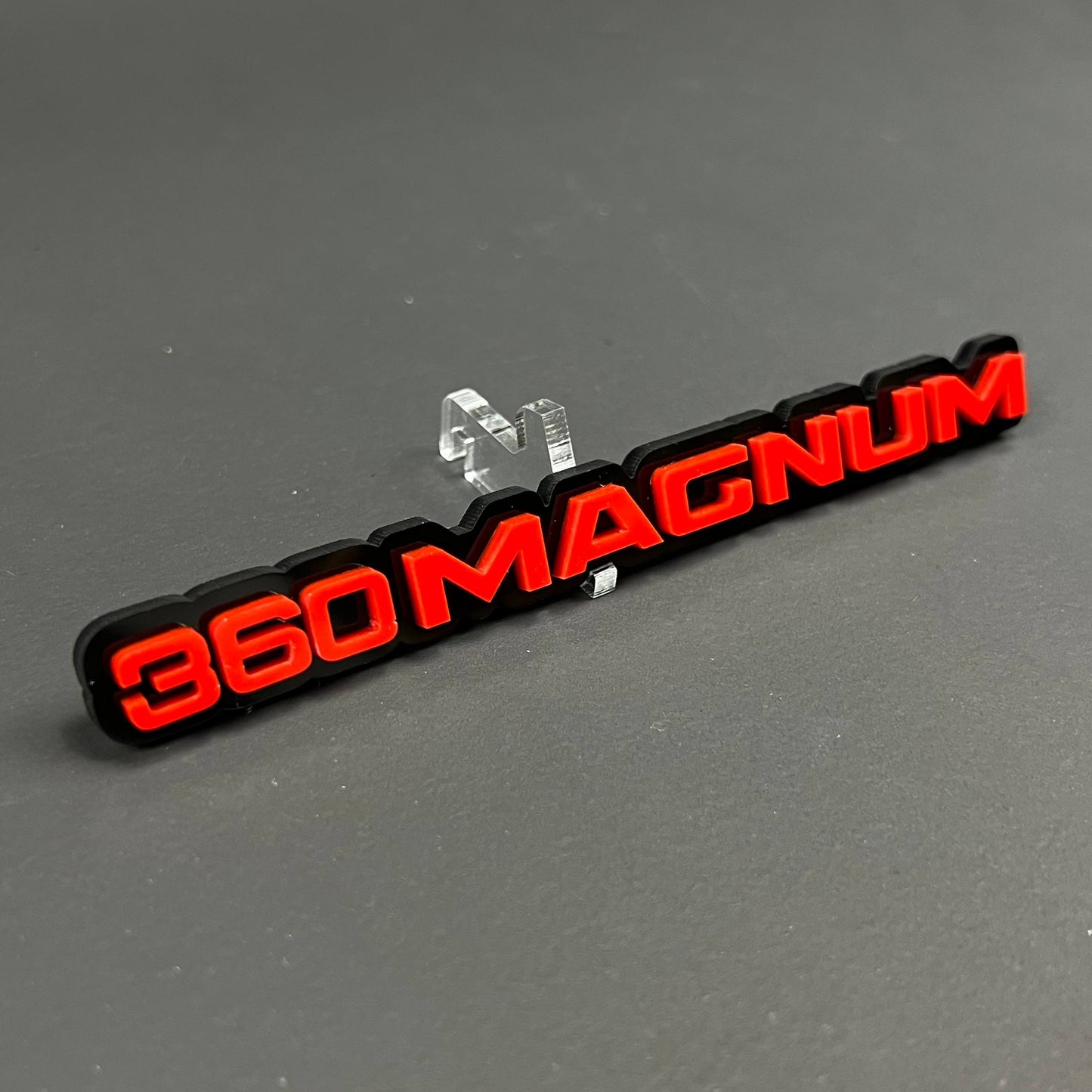 1PC 360MAGNUM 3D Acrylic Badge - Car Truck Emblem Fender Tailgate Trunk Sticker