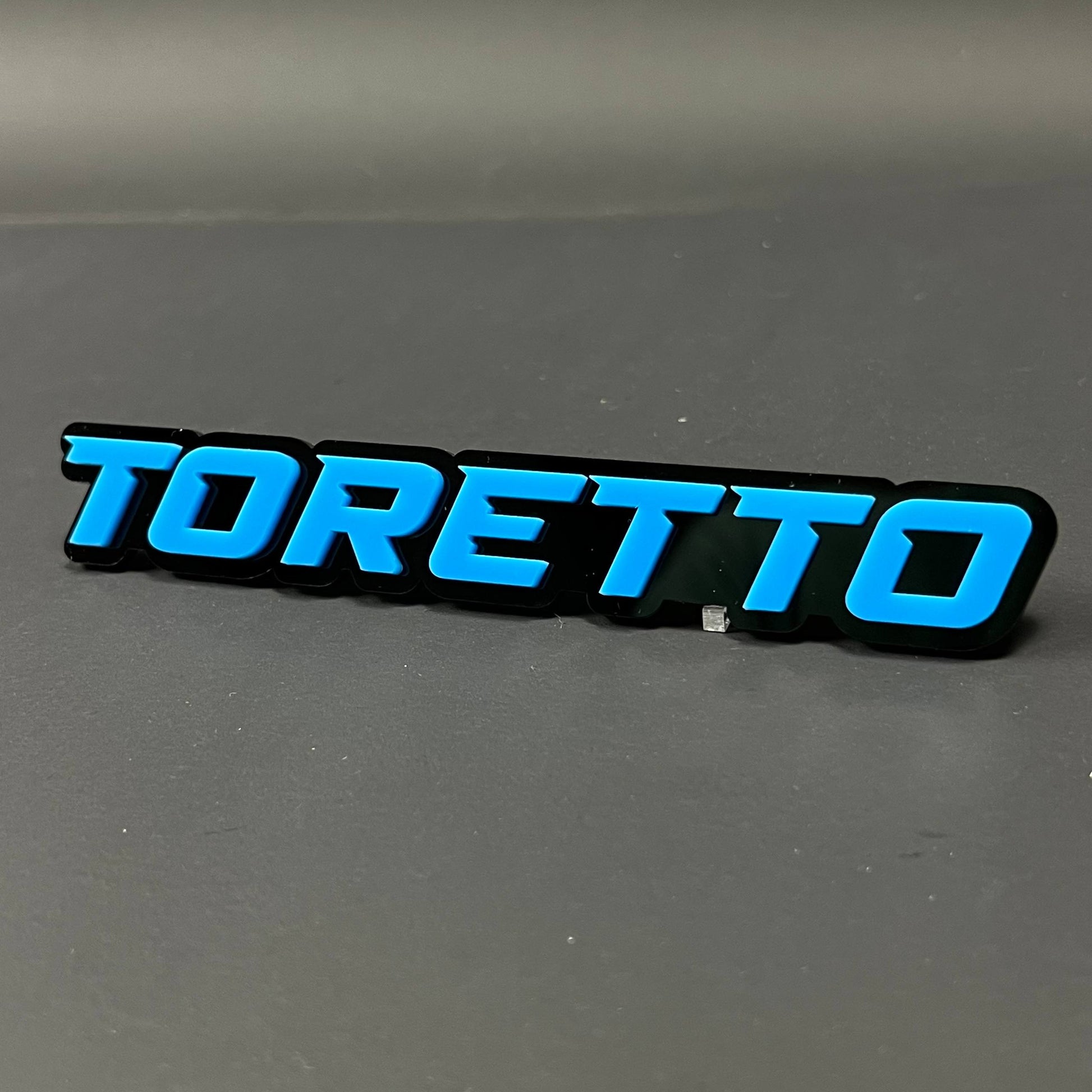 1PC TORETTO 3D Acrylic Badge - Car Truck Emblem Fender Tailgate Trunk Sticker