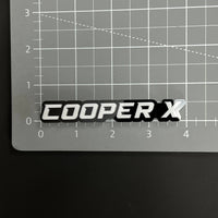 1PC COOPER X 3D Acrylic Badge - Car Truck Emblem Fender Tailgate Trunk Sticker