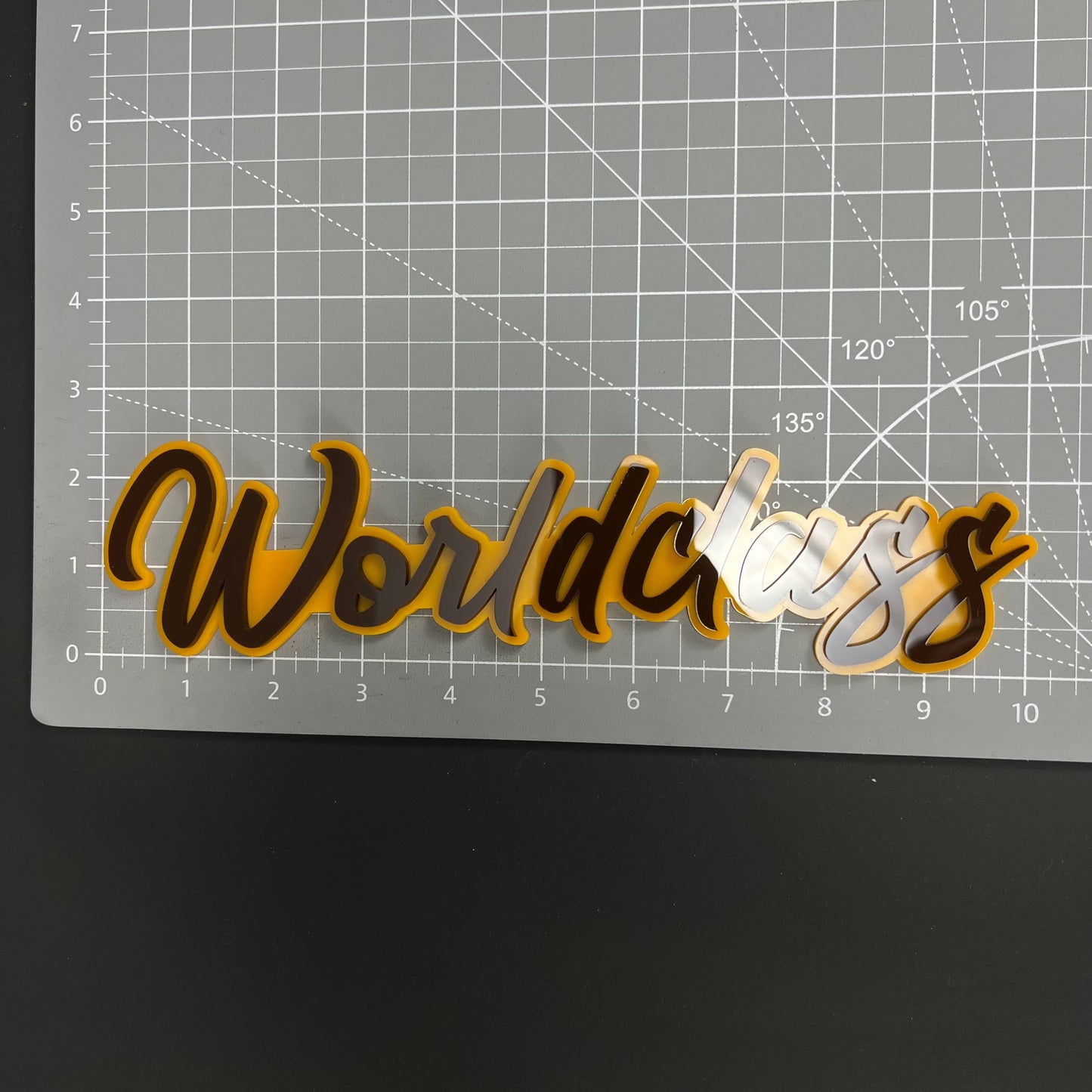 1PC Worldclass 3D Acrylic Badge - Car Truck Emblem Fender Tailgate Trunk Sticker