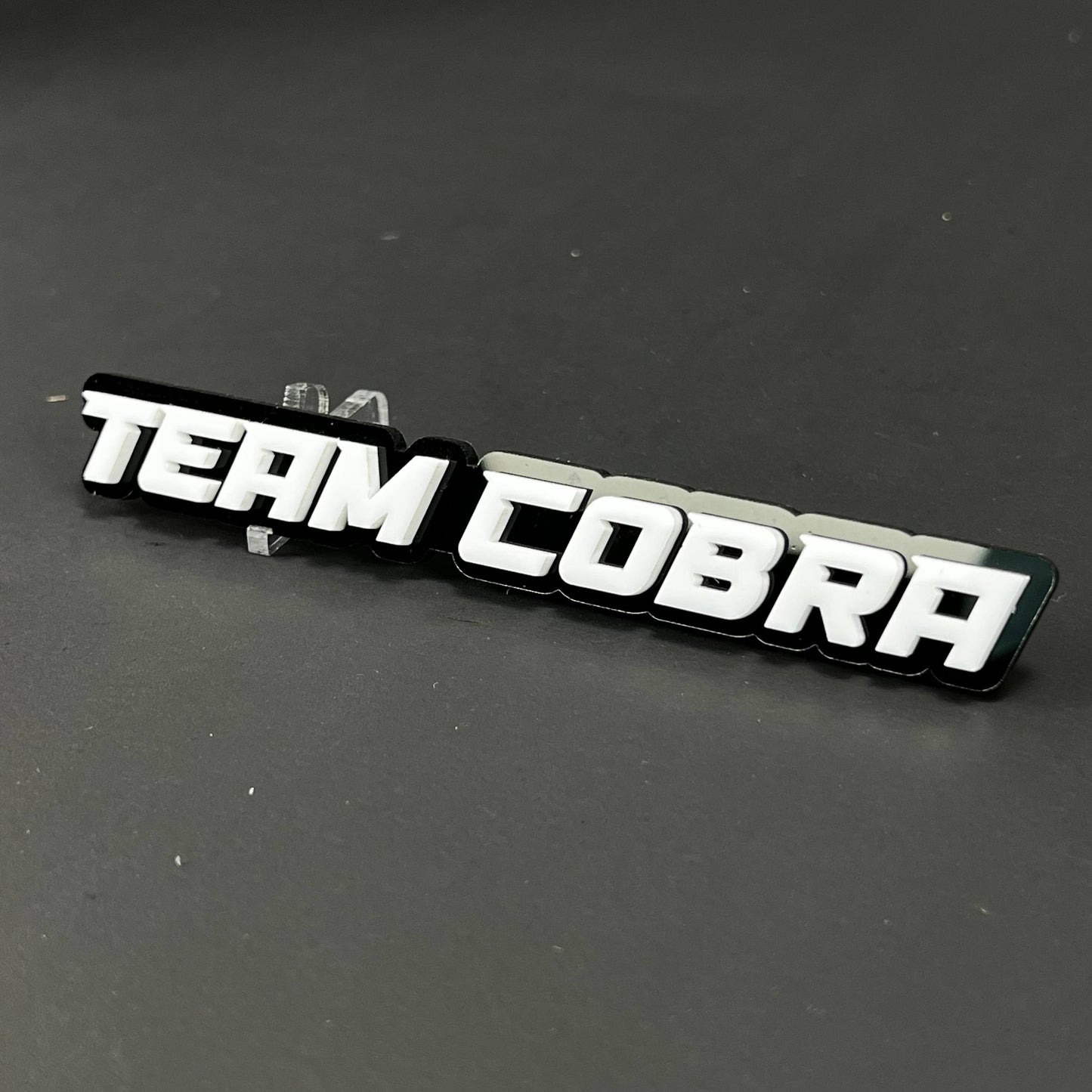 1PC TEAM COBRA 3D Acrylic Badge - Car Truck Emblem Fender Tailgate Trunk Sticker