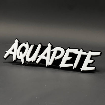 1PC AQUAPETE 3D Acrylic Badge - Car Truck Emblem Fender Tailgate Trunk Sticker