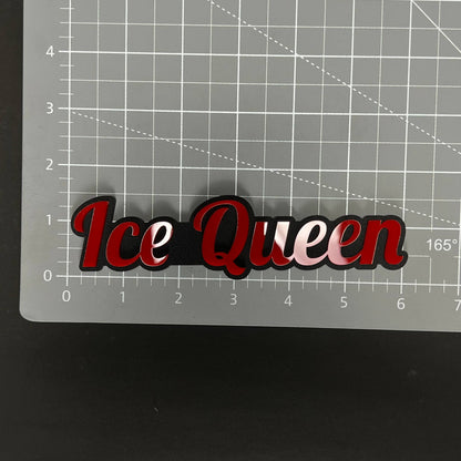 1PC Ice Queen 3D Acrylic Badge - Car Truck Emblem Fender Tailgate Trunk Sticker
