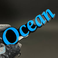 1PC Ocean 3D Acrylic Badge - Car Truck Emblem Fender Tailgate Trunk Sticker