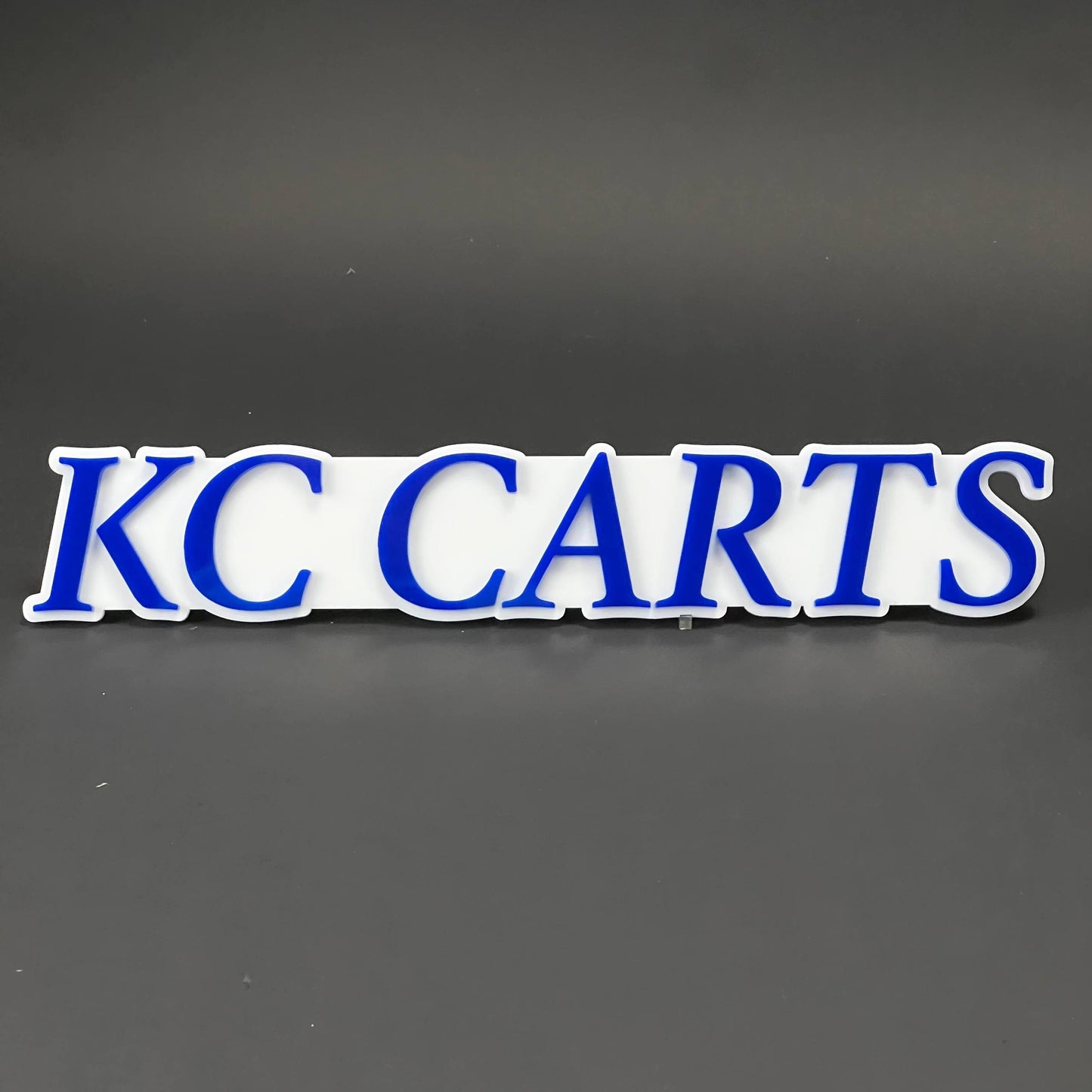 1PC KC CARTS 3D Acrylic Badge - Car Truck Emblem Fender Tailgate Trunk Sticker