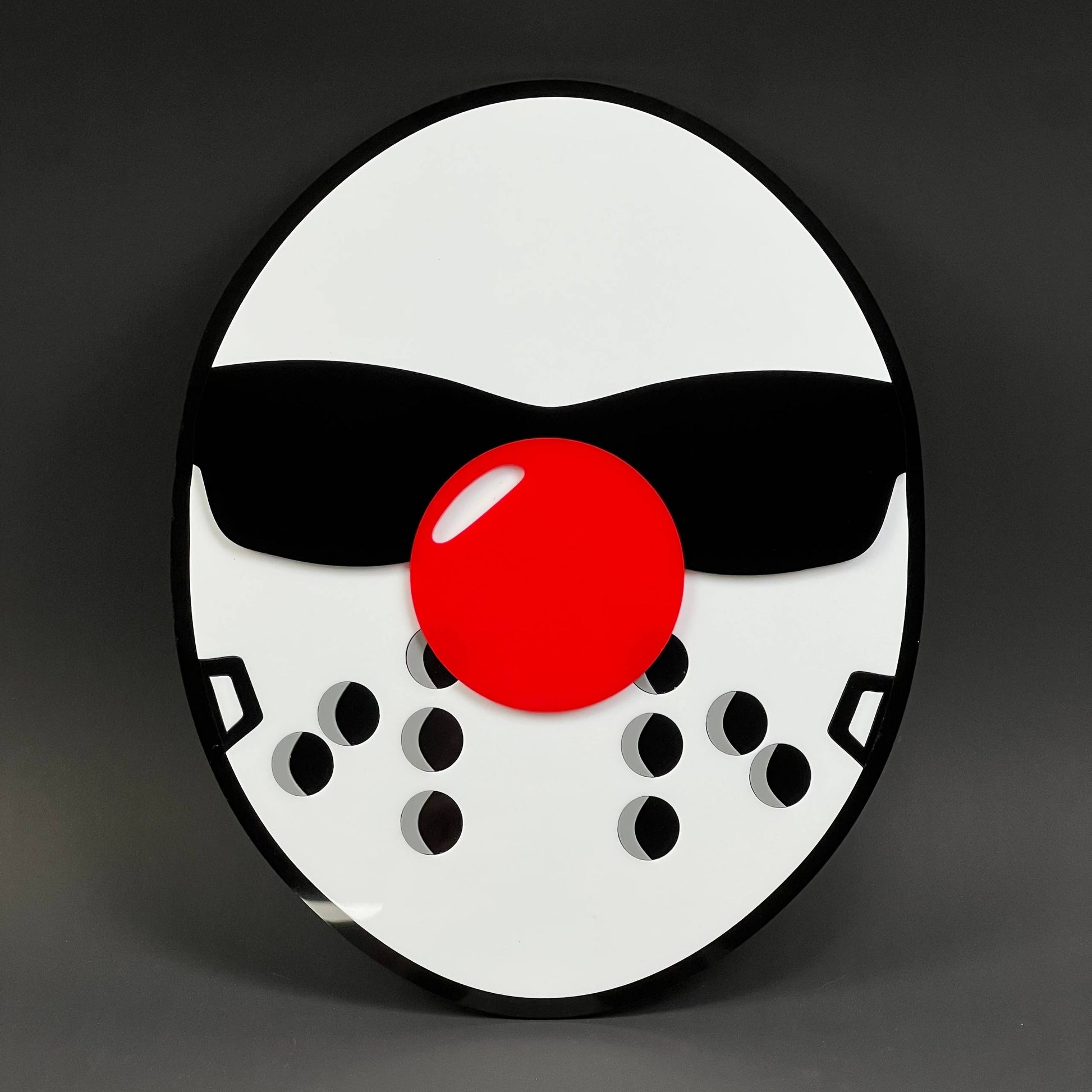 1PC Hockey Mask 3D Acrylic Badge - Car Truck Emblem Fender Sticker