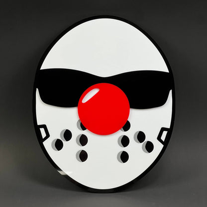 1PC Hockey Mask 3D Acrylic Badge - Car Truck Emblem Fender Sticker