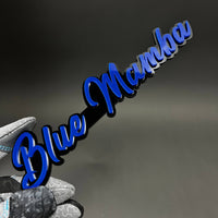1PC Blue Mamba 3D Acrylic Badge - Car Truck Emblem Fender Tailgate Trunk Sticker
