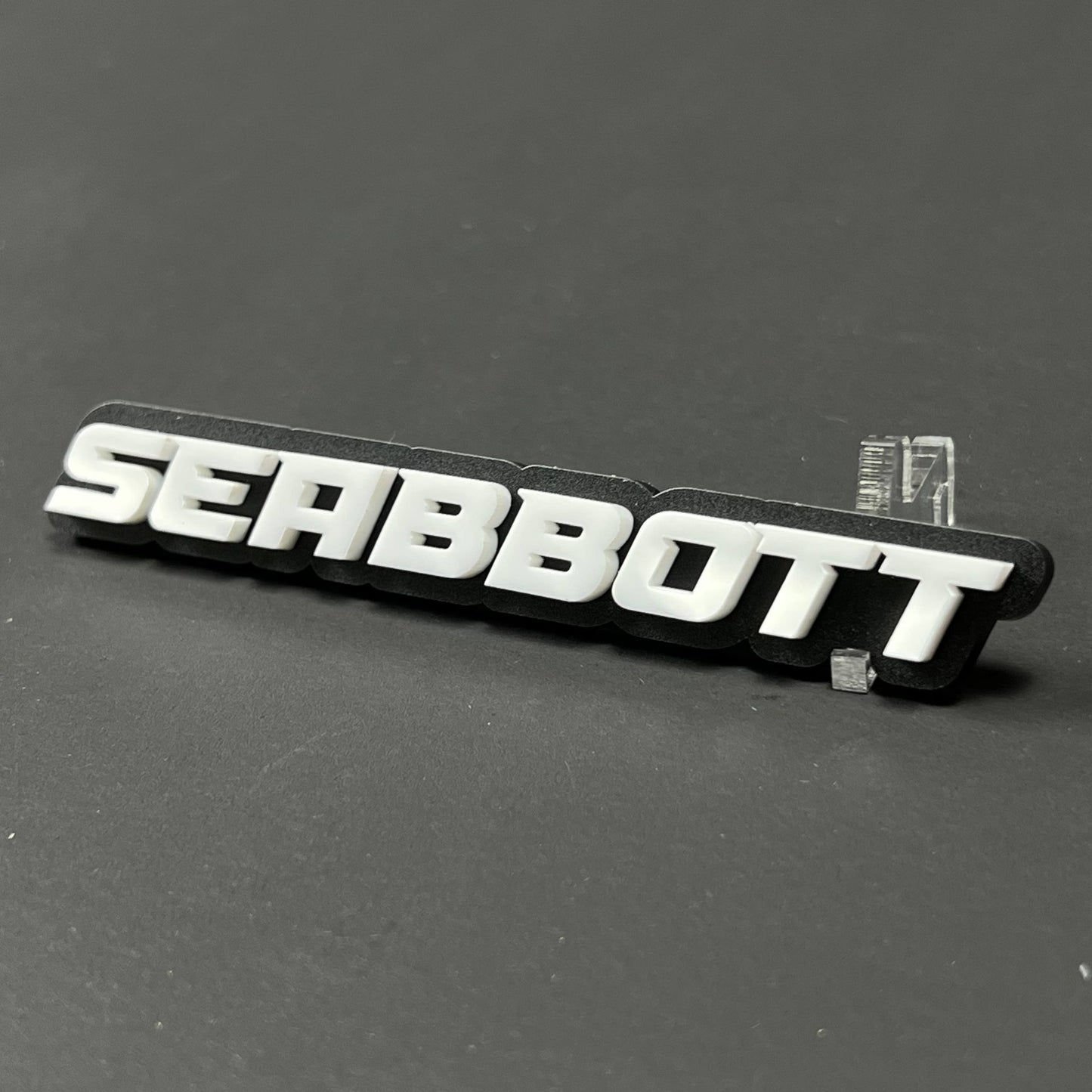 1PC SEABBOTT 3D Acrylic Badge - Car Truck Emblem Fender Tailgate Trunk Sticker