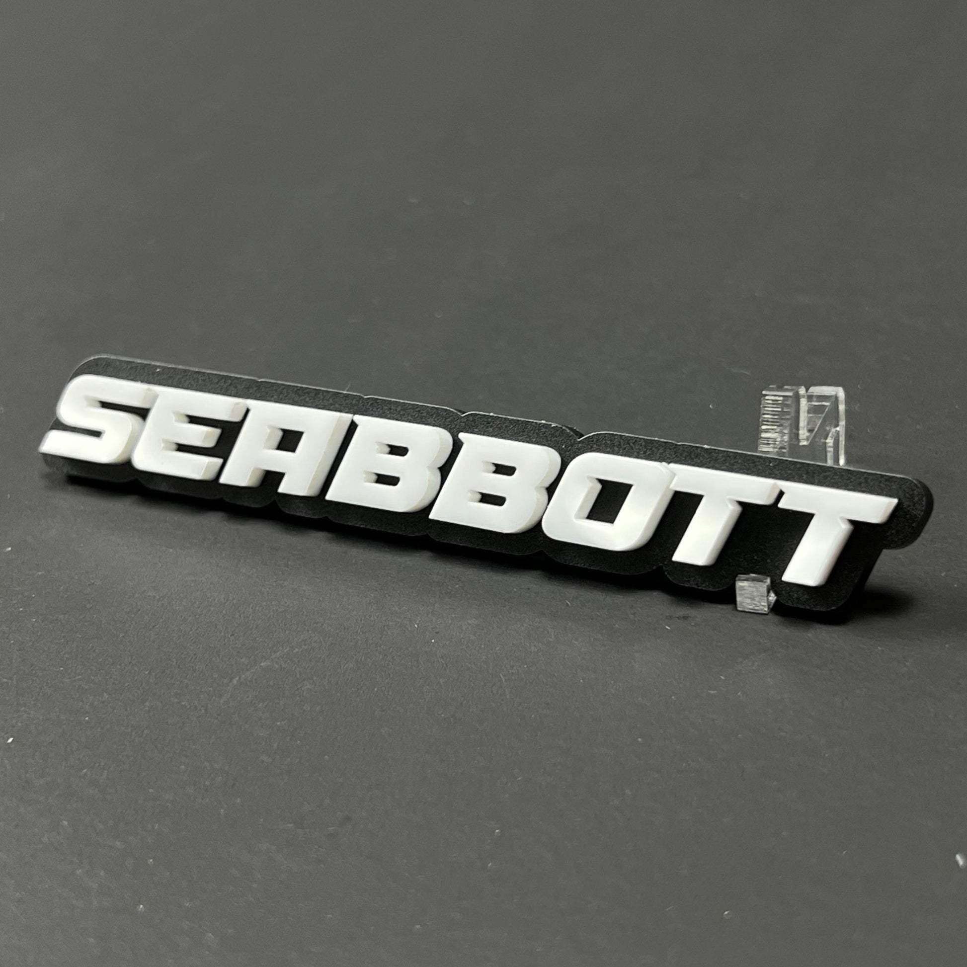 1PC SEABBOTT 3D Acrylic Badge - Car Truck Emblem Fender Tailgate Trunk Sticker
