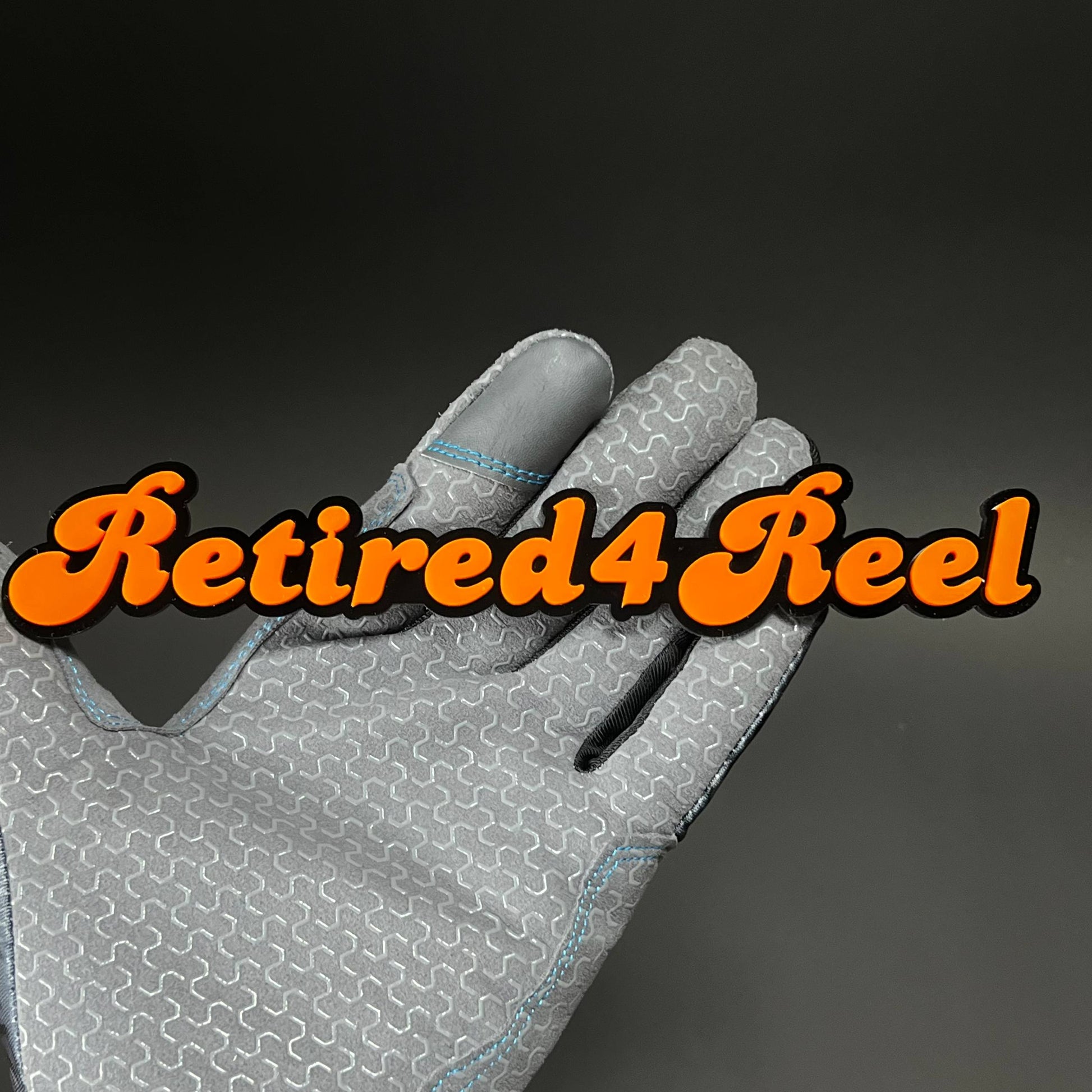 1PC Retired4Reel 3D Acrylic Badge - Car Truck Emblem Fender Sticker