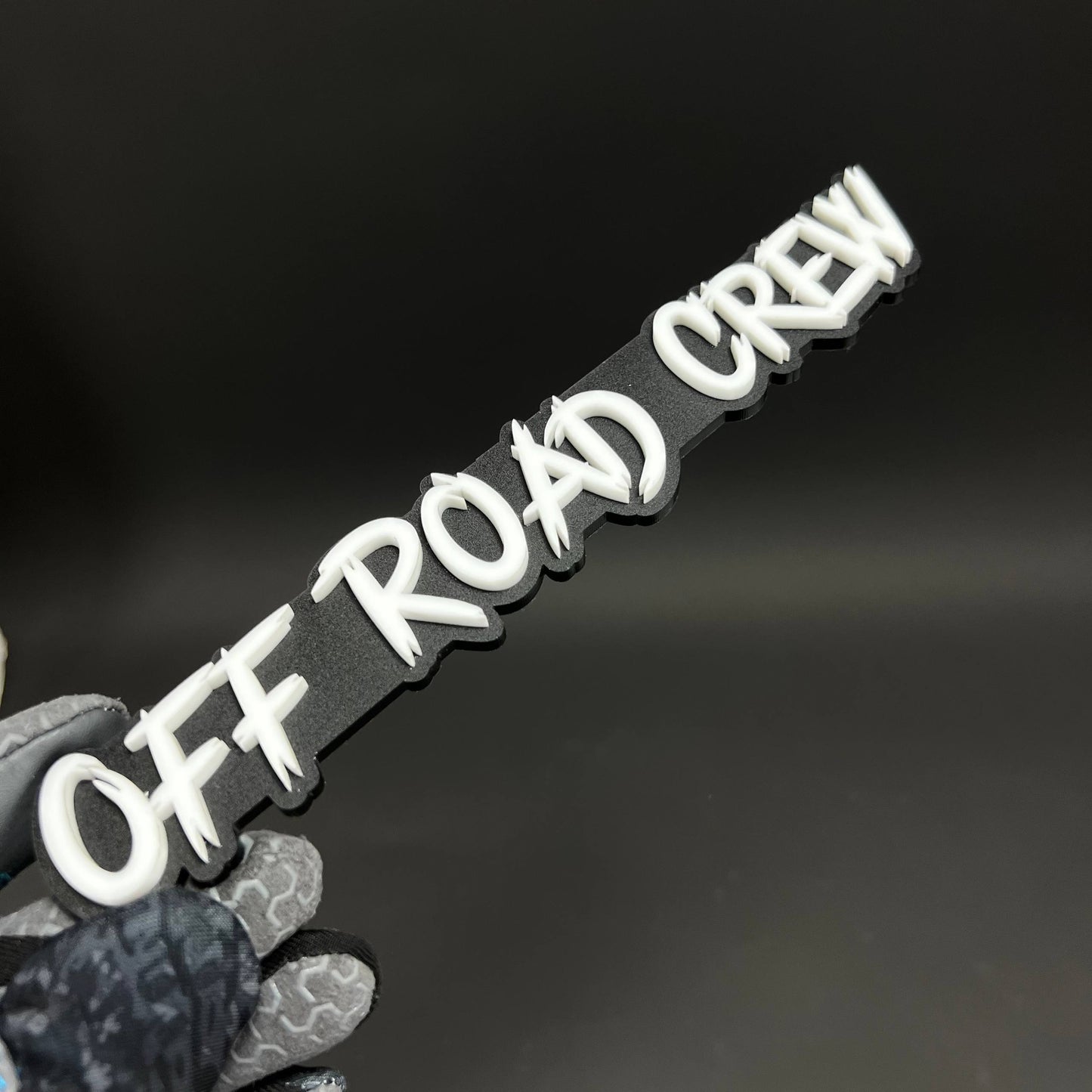 1PC OFF ROAD CREW 3D Acrylic Badge - Car Truck Emblem Fender Sticker